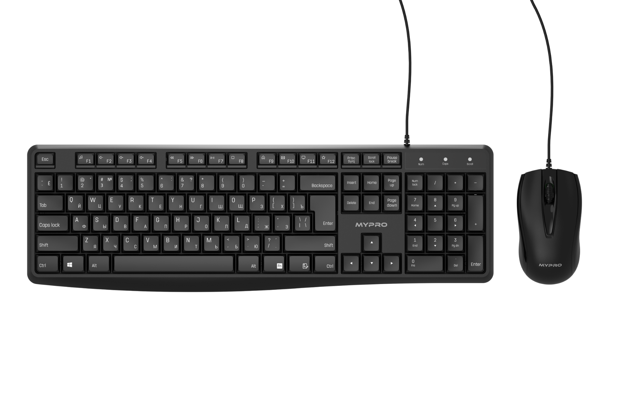 Клавиатура и мышь MYPRO KM1010UB Black