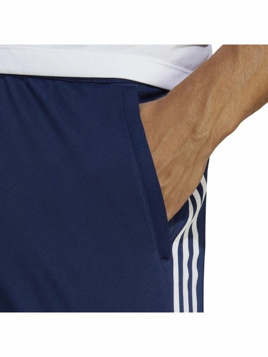Брюки джоггеры adidas Train Essentials 3-Stripes Training Joggers, размер 2XL, синий — фото 1