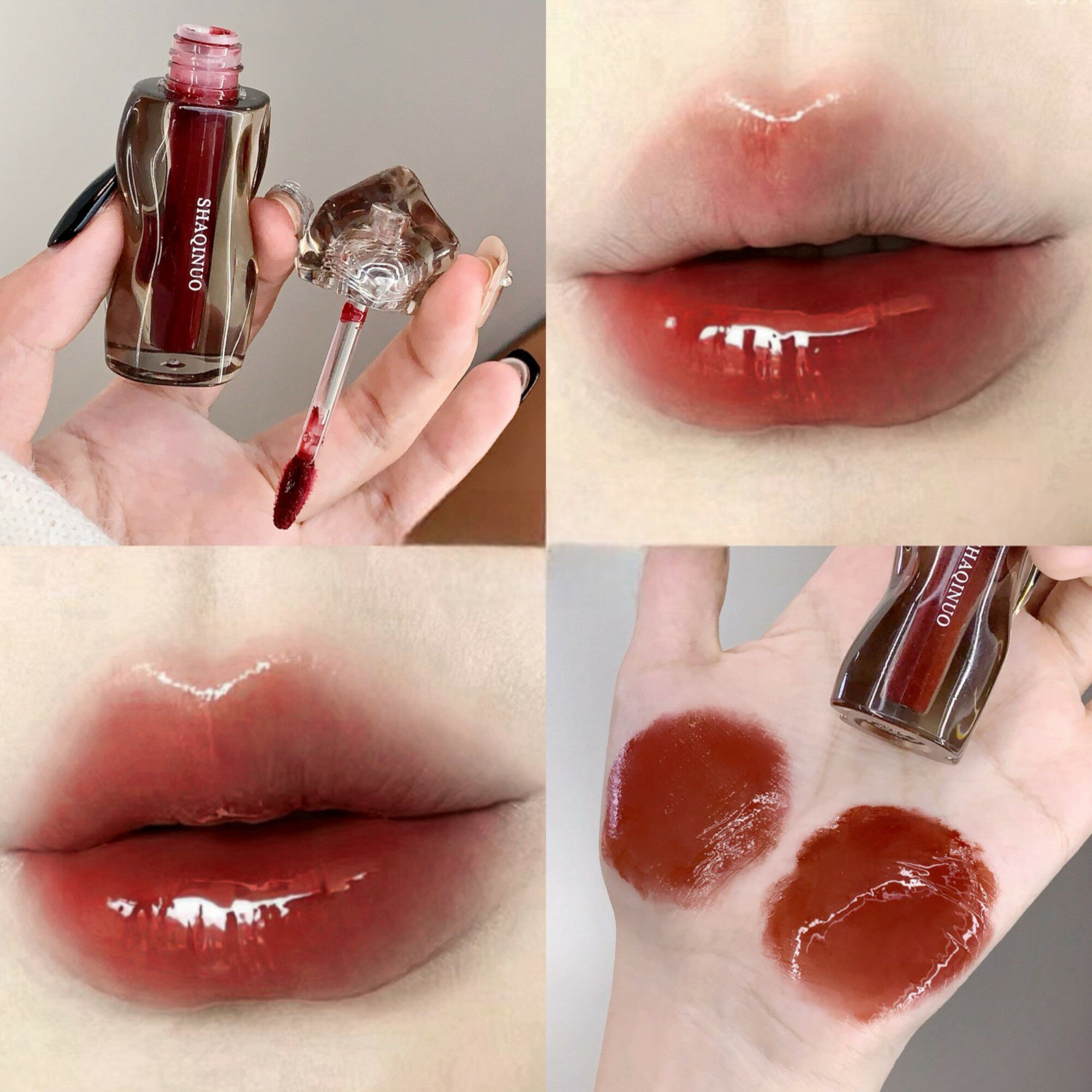 Блеск для губ SHAQINUO Crystal Clear Water Gloss, придающий объём губам, зеркальный увлажняющий блеск для губ 06