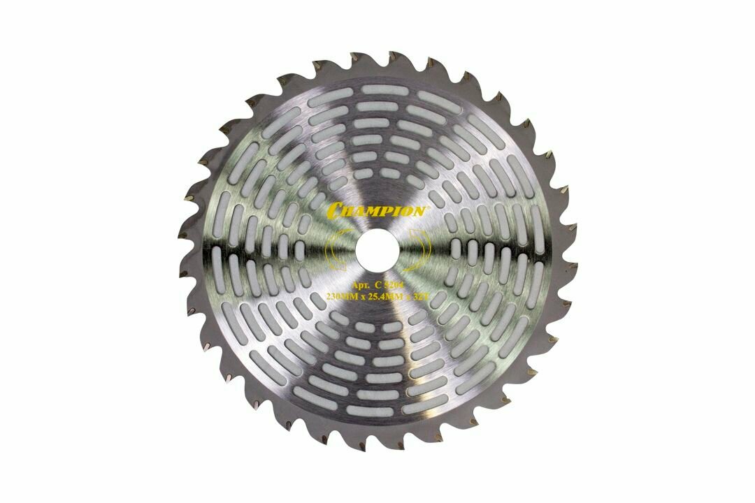 Нож мет. 230мм 32z CHAMPION (32/230/25.4) с зубц. из тв. сплава Super Light (SRM-330ES/350ES) (C5204)