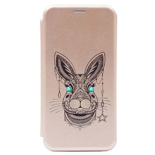 фото Чехол-книжка gosso book art jack для xiaomi redmi note 9s/note 9 pro/note 9 pro max золотой grand rabbit