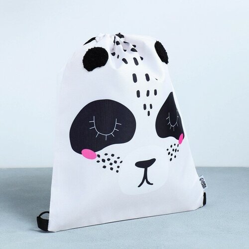 Сумка для обуви Красотка панда, с дополнительными элементами, 41х31 см сумка малышка панда белый