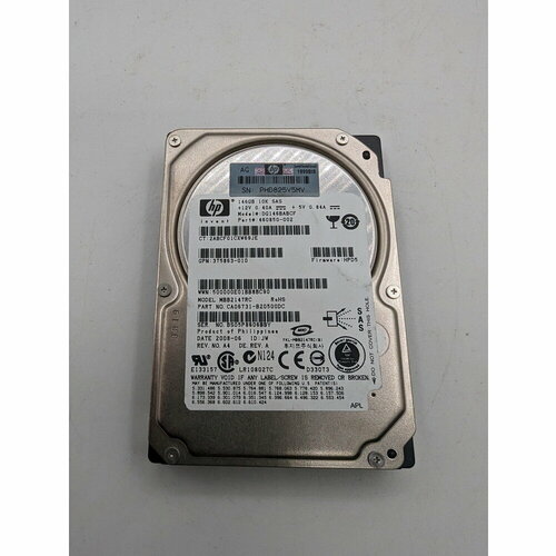 Жесткий диск DG146BABCF 460850-002 MBB2147RC Fujitsu HP 146 Гб SAS 25 700000₽