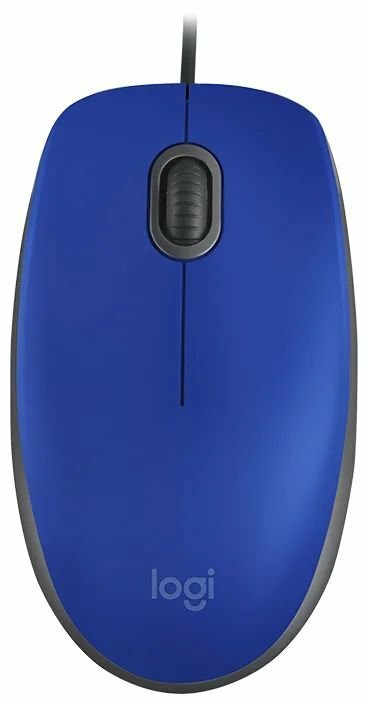 Мышь Logitech M110 Silent синяя (USB, 3 кн, 1000 dpi, 910-005500)