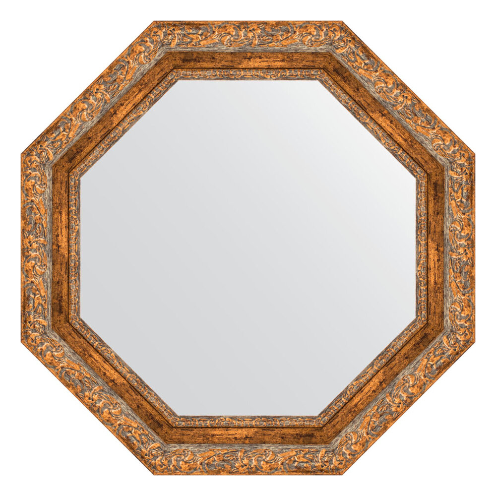 Зеркало Evoform Octagon BY 3779 65x65 виньетка античная бронза
