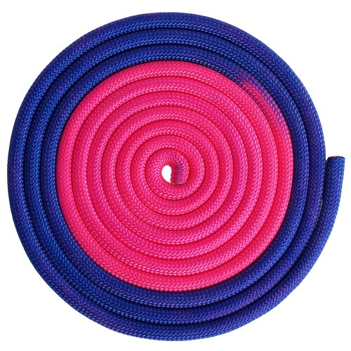 фото Гимнастическая скакалка утяжелённая grace dance нейлоновая фиолетовый/розовый 300 см