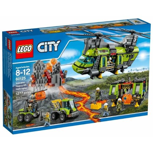 Купить Конструктор LEGO City 60125 Грузовой вертолет исследователей вулканов