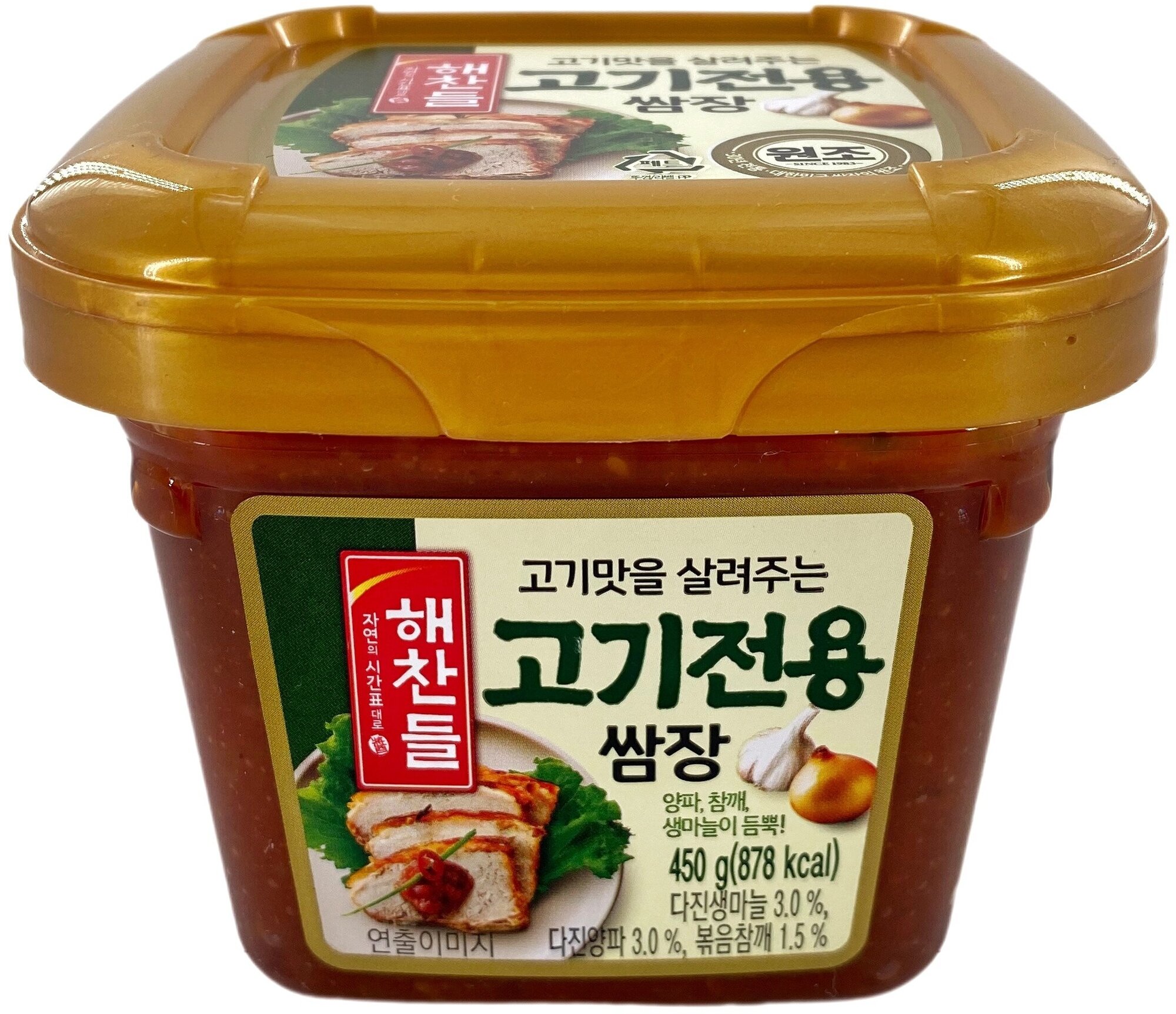 Корейская смешанная соевая и перцовая паста CJ Гогисамдян, Хэчандыль для жареного мяса, 450 гр