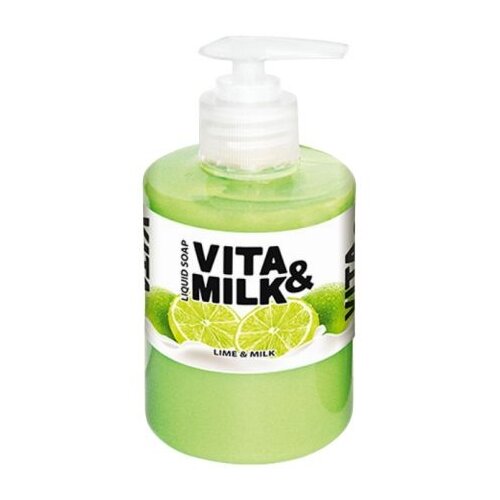 Жидкое мыло VitaMilk Лайм и молоко, 1000 мл, 2 шт.