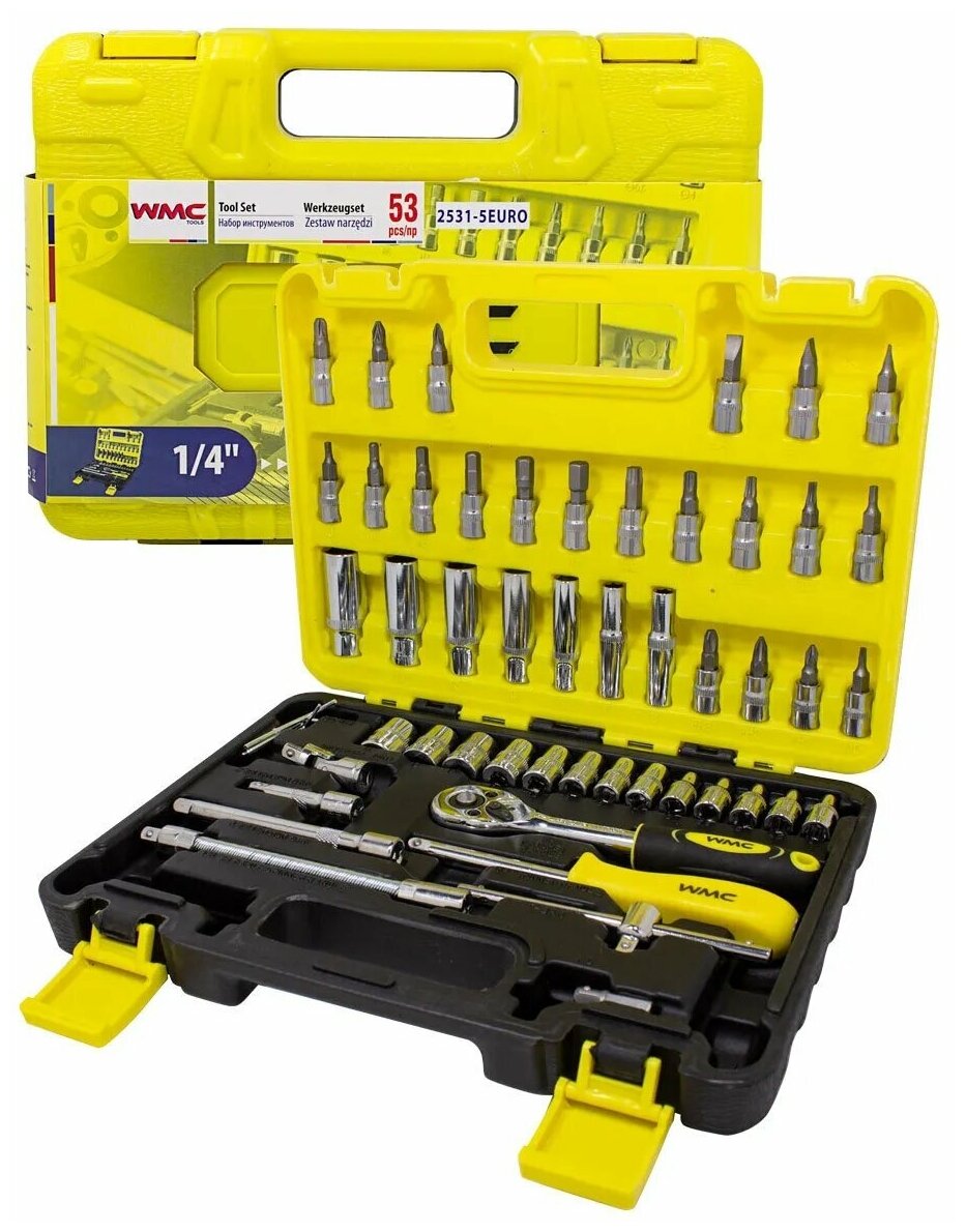 Набор инструмента WMC-2531-5EURO: 53 предмета WMC TOOLS