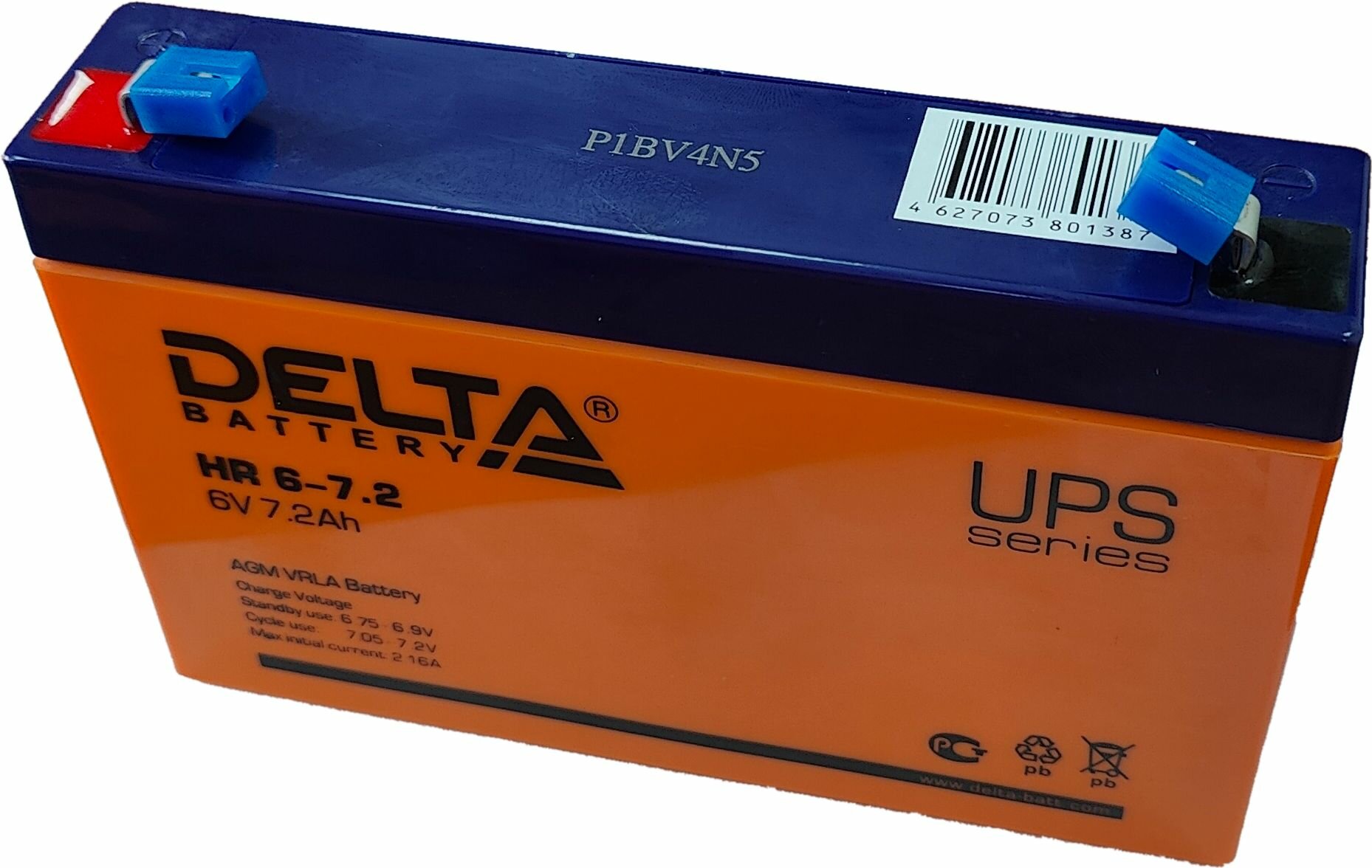Аккумуляторная батарея для ИБП Delta HR , 6V, 7.2Ah - фото №6