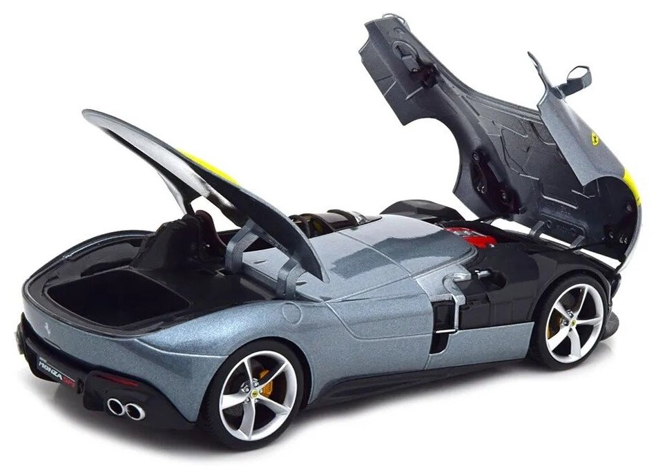 Bburago Коллекционная машинка Феррари 1:18 Ferrari , серебристая - фото №4