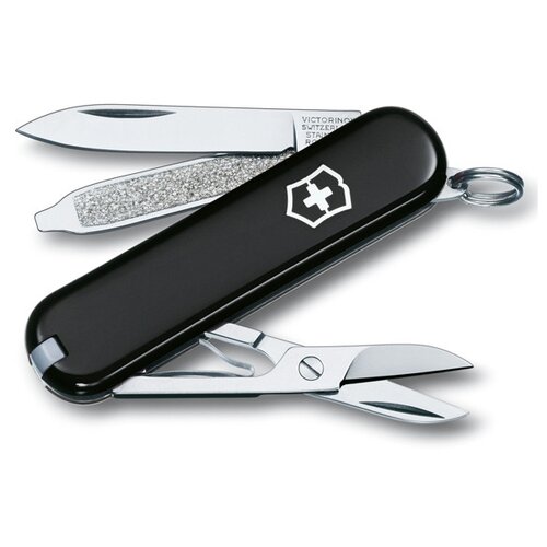 фото Victorinox. нож-брелок "classic sd", 58 мм, 7 функций, чёрный