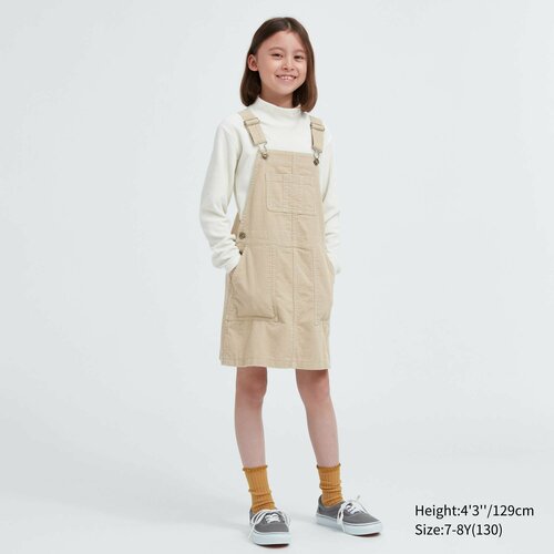 Платье Uniqlo, хлопок, размер 7-8Y(130), синий