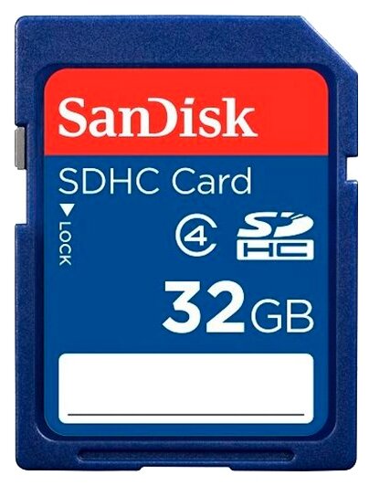 Карта памяти SanDisk SDHC 32 ГБ [SDSDB-032G-B35]