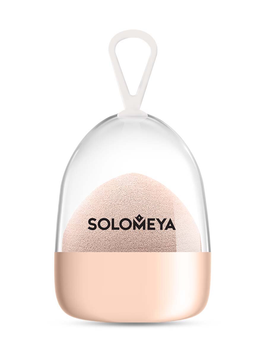 Solomeya Супер мягкий косметический спонж для макияжа Персик/ Super soft blending sponge Peach