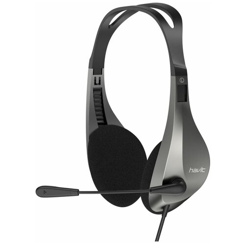 Наушники Havit Audio series-Wired headphone H205d black+grey игровые наушники havit audio series wired headphone hv h2116d black red