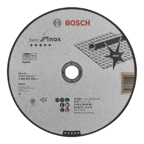 Диск отрезной BOSCH Best for Inox 2608603500, 230 мм 1 шт.