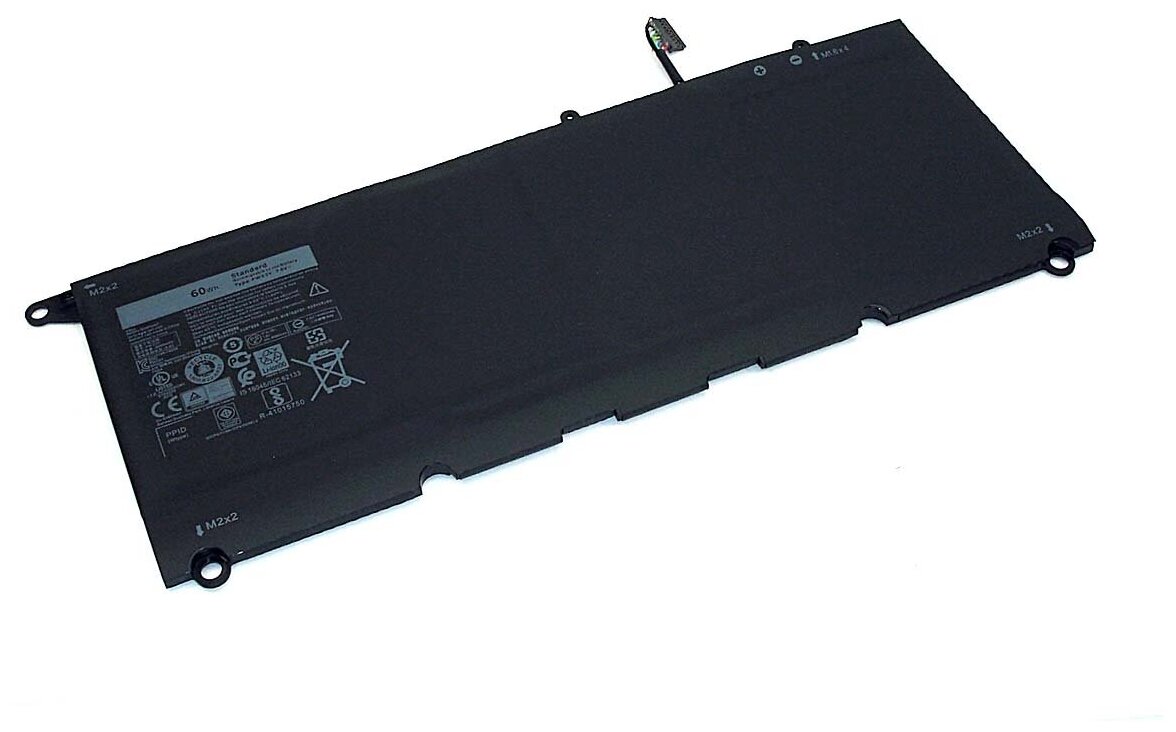Аккумуляторная батарея для ноутбука Dell XPS 13 9360 (PW23Y) 7.6V 60Wh