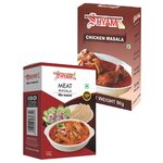 Индийские специи Shyam. Набор специй : для мяса 100 гр / для курицы 100 гр. - изображение