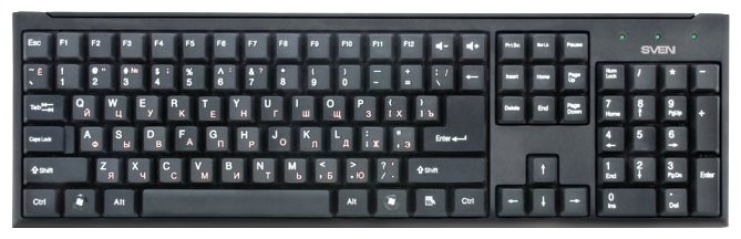 Клавиатура SVEN 303 Standard, USB, чёрная