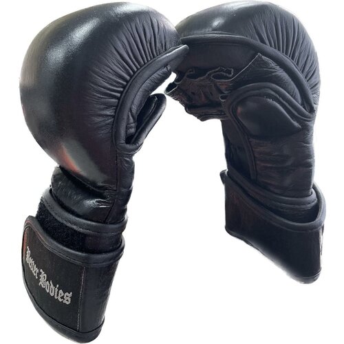 фото Перчатки боевые better bodies mma training gloves, black, размер "m" (черный)