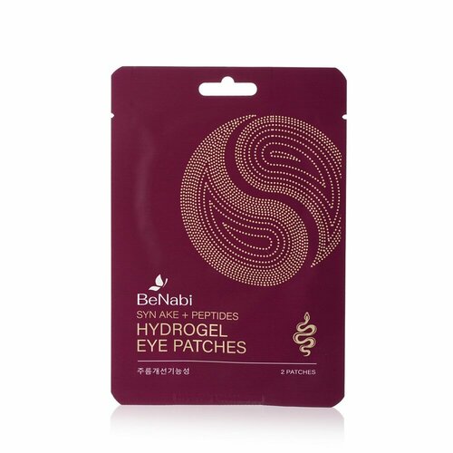 Патчи для области вокруг глаз Benabi Гидрогелевые, с змеиным пептидом 2шт