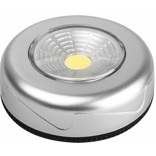 Светильник светодиодный TF3-L1W-sr пушлайт 1Вт COB 7500К IP20 60лм 3хAAA (не в компл.) серебр. ФАZА 5027251