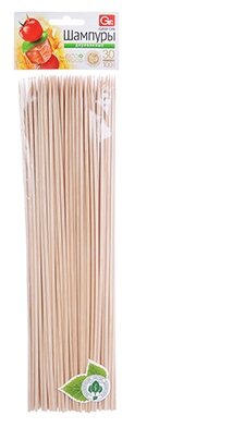 Шампуры деревянные 100шт 30см GRIFON - фотография № 1