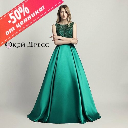 фото Платье размер 46, зеленый okdress (окей дресс)