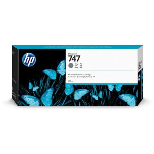 Картридж Hewlett Packard (HP) 747 Gray Ink Cartridge P2V86A, серый hp картридж hp 761 400 ml cyan designjet ink cartridge