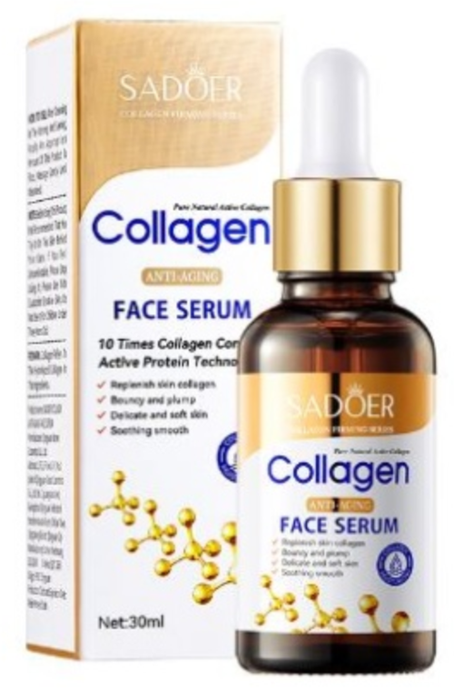 COLLAGEN ANTI-AGING SERUM Антивозрастная увлажняющая сыворотка для лица с коллагеном, 30мл