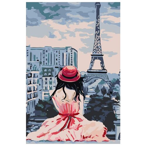 Картина по номерам Однажды в Париже, 40x60 см