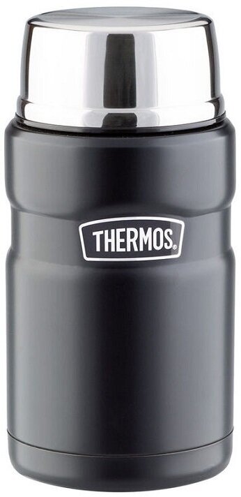 Термос для еды Thermos SK-3000 MMB (0,47 литра), серия King, чёрный - фотография № 3