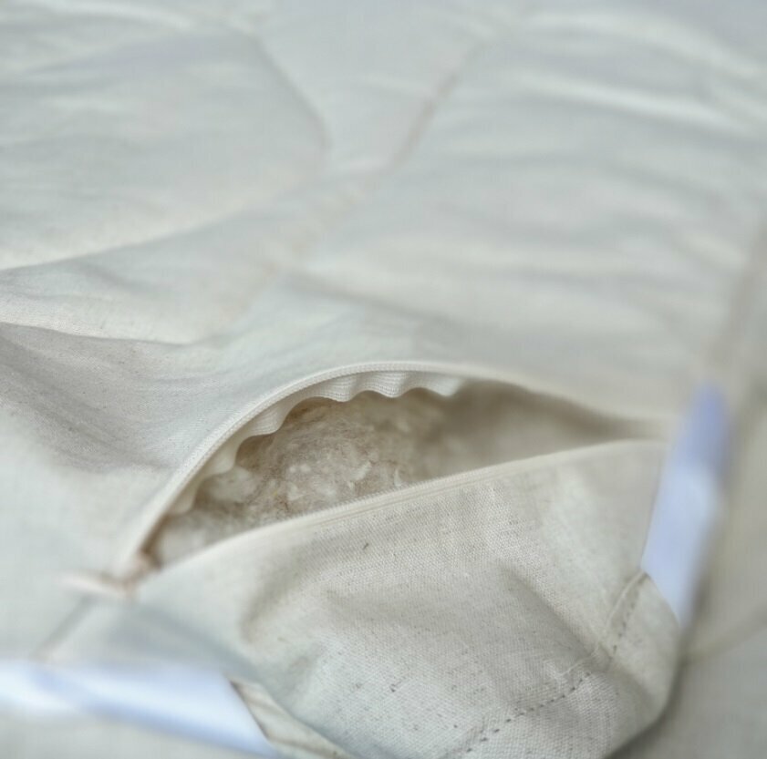 Одеяло лежебока Лен и Хлопок в льняной ткани 172х205, 5653-172-1-пл - фотография № 7