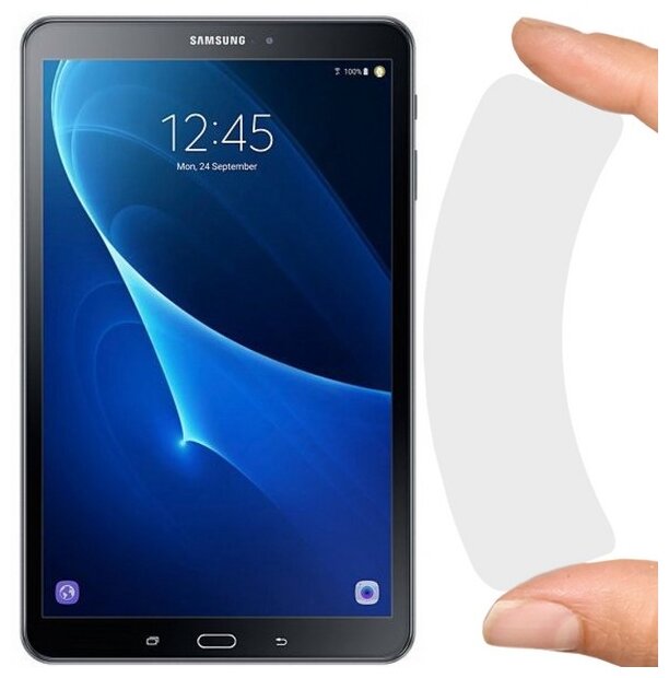 Стекло защитное гибридное Krutoff для Samsung Galaxy Tab A (101") SM-T580/T585