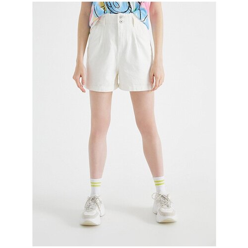 фото Шорты koton women, 1yak03016mw, цвет: white, размер: 40