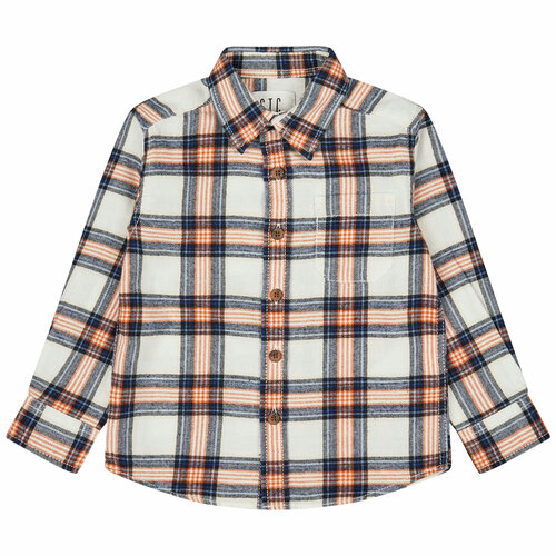 Рубашка Staccato, размер 116/122, серый, оранжевый