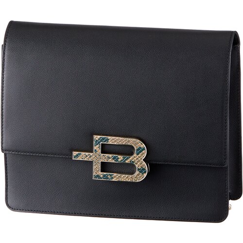 фото Сумка baldinini, натуральная кожа, черный