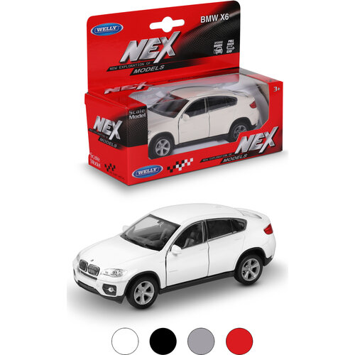 Легковой автомобиль Welly BMW X6 (43617) 1:34, 11.5 см, в ассортименте