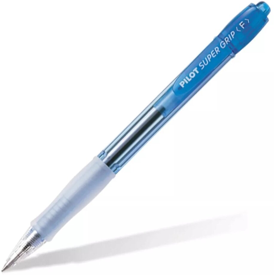Ручка шариковая автоматическая Pilot Super Grip Neon BPGP-10N-F L (0.21мм, синий цвет чернил)