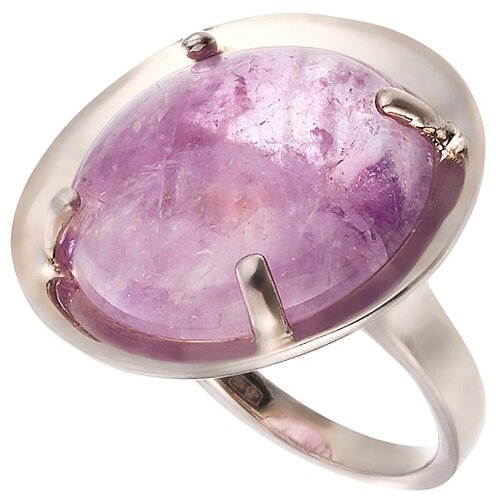 фото Element47 кольцо из серебра 925 пробы с аметистом nri158_lm_am_wg, размер 16.75