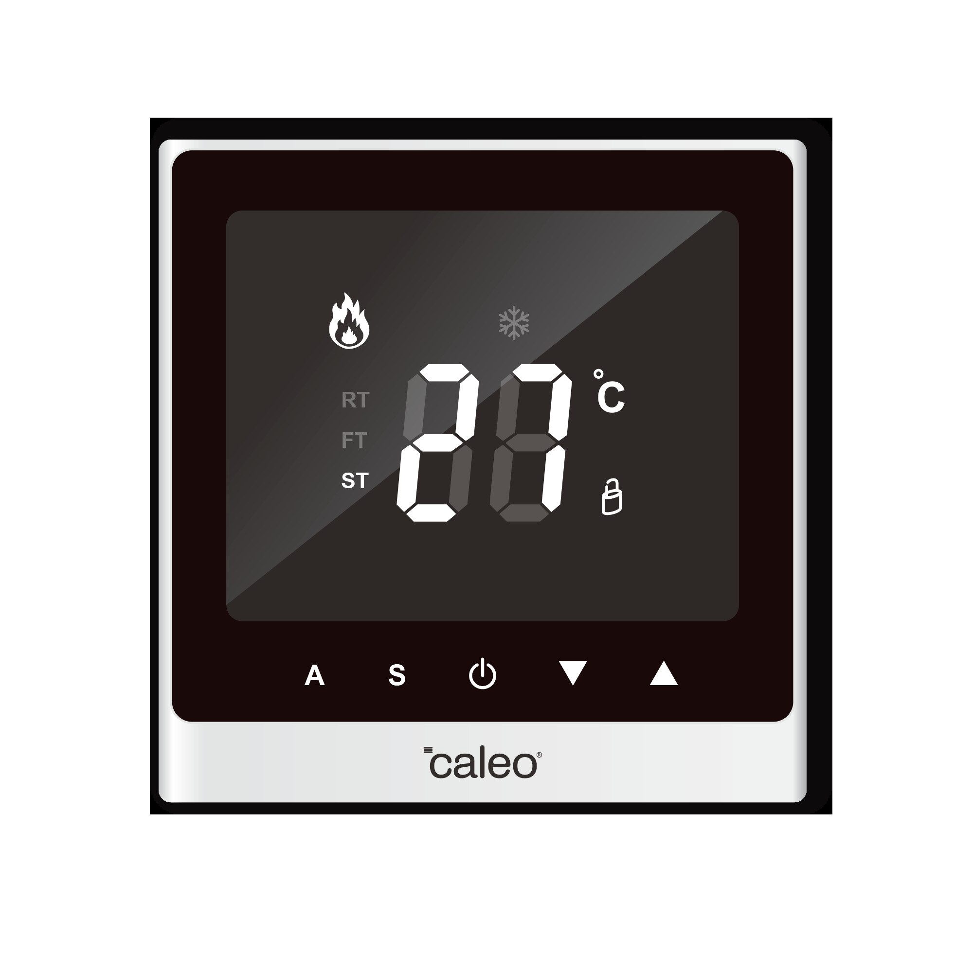 Терморегулятор/термостат Caleo С732 встраиваемый цифровой, 3,5 кВт, белый