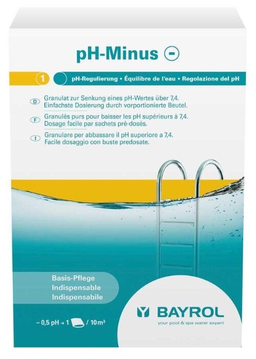 Bayrol pH-минус (PH minus) 05 кг пакет порошок для понижения уровня рН воды
