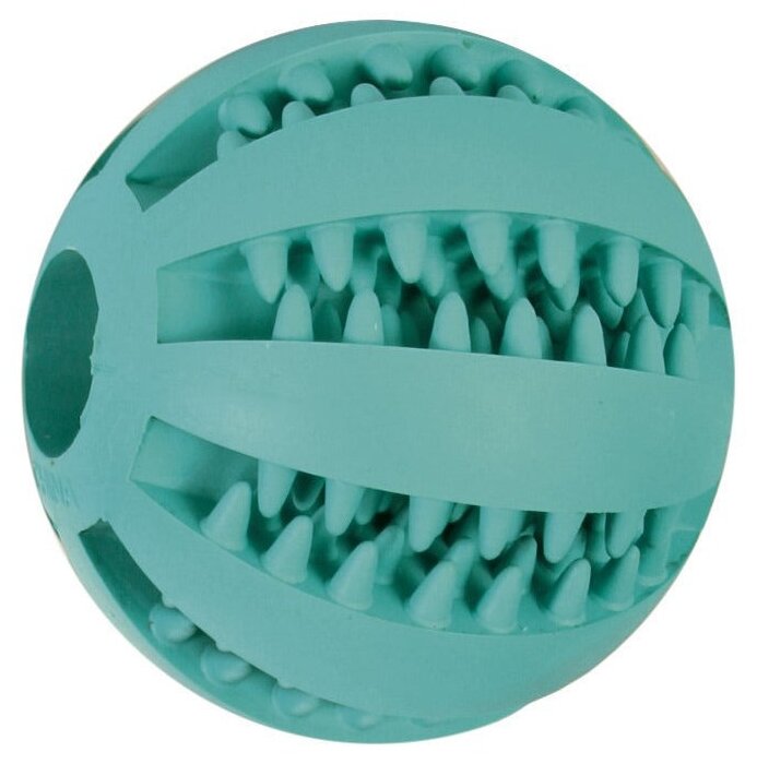 Игрушка для собак TRIXIE Denta fun Мяч бейсбольный, массажный, со вкусом мяты, резиновый (6,5 см)