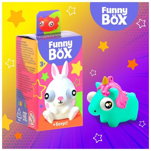 Игровой набор Funny Box Зверюшки: карточка, фигурка, лист наклеек 1 шт