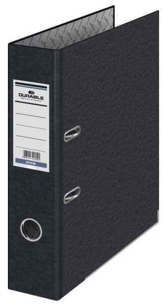 DURABLE Папка-регистратор А4, мраморный картон, 70 мм, черный