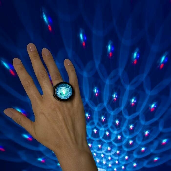 Световой прибор 'Кольцо' 2.5 см, свечение RGB