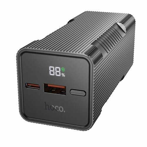 HOCO/Power bank Q15 10000mAh PD 20W + QC3.0 22.5W с дисплеем и фонариком черный