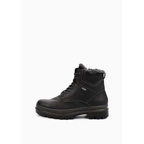Ботинки Imac, зимние, натуральный нубук, размер 39, черный